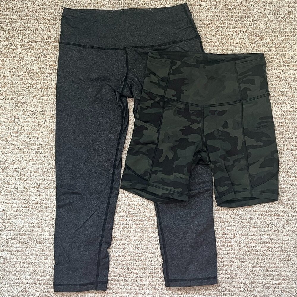 Lululemon 7/8 Leggings & Biker Shorts (Fast and Free, High-Rise)
